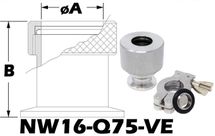 NW16 Quick Coupling To 3/4 OD Tube Size (NW16 - Q75 - VE) - Chemtech Scientific Incorporated