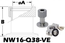 NW16 Quick Coupling To 3/8 OD Tube Size (NW16 - Q38 - VE) - Chemtech Scientific Incorporated