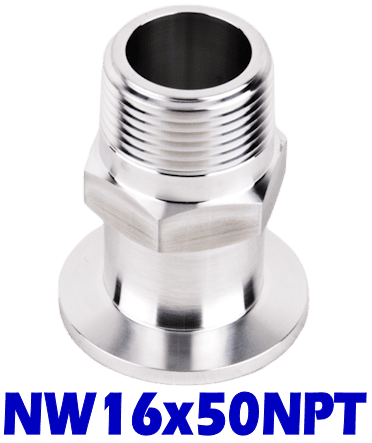 NW16 to 1/2" Male NPT (NW16x50NPT) - Chemtech Scientific Incorporated