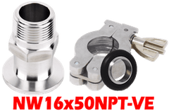 NW16 to 1/2" Male NPT (NW16x50NPT - VE) - Chemtech Scientific Incorporated