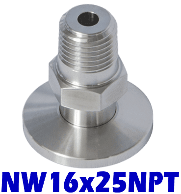 NW16 to 1/4" Male NPT (NW16x25NPT) - Chemtech Scientific Incorporated