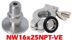 NW16 to 1/4" Male NPT (NW16x25NPT - VE) - Chemtech Scientific Incorporated