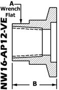 NW16 To 1/8" NPT (Female) NW16 - AP12 - VE - Chemtech Scientific Incorporated