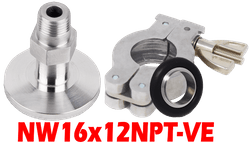 NW16 to 1/8" Male NPT (NW16x12NPT-VE)