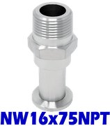 NW16 to 3/4" Male NPT (NW16x75NPT-OS)