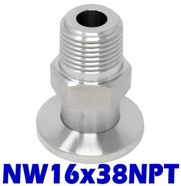 NW16 to 3/8" Male NPT (NW16x38NPT) - Chemtech Scientific Incorporated