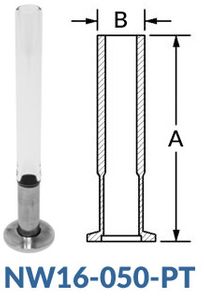 NW16 to Pyrex Tube NW16 - 050 - PT - Chemtech Scientific Incorporated