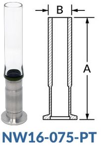 NW16 to Pyrex Tube NW16 - 075 - PT - Chemtech Scientific Incorporated