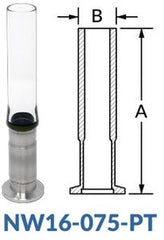 NW16 to Pyrex Tube NW16 - 075 - PT - Chemtech Scientific Incorporated