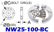 NW25 Bulkhead Clamp (NW25 - 100 - BC) - Chemtech Scientific Incorporated