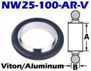 NW25 Centering Ring (NW25 - 100 - AR - V) - Chemtech Scientific Incorporated