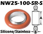 NW25 Centering Ring (NW25 - 100 - SR - S) - Chemtech Scientific Incorporated