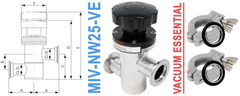 NW25 Manual Inline Vacuum Valve (MIV-NW25-VE)