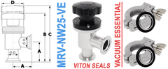 NW25 Manual Right Angle Valve (MRV - NW25 - VE) - Chemtech Scientific Incorporated