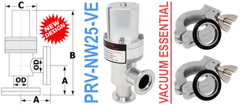 NW25 Pneumatic Angle Valve (PRV - NW25 - VE) - Chemtech Scientific Incorporated