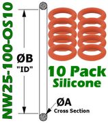 NW25 Silicone O - Rings (NW25 - 100 - OS10) - Chemtech Scientific Incorporated