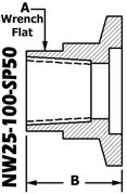 NW25 To 1/2" NPT (Female) NW25 - 100 - SP50 - Chemtech Scientific Incorporated