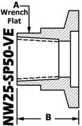 NW25 To 1/2 NPT (Female) NW25-SP50-VE