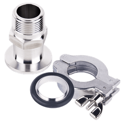 NW25 to 1 Male NPT 2.12 OAL (NW25x100NPTS - VE) - Chemtech Scientific Incorporated