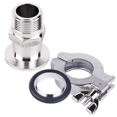 NW25 to 1 Male NPT 2.12 OAL (NW25x100NPTS - VE) - Chemtech Scientific Incorporated