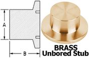 NW25 Unbored Stub Brass (NW25 - 100 - UB) - Chemtech Scientific Incorporated