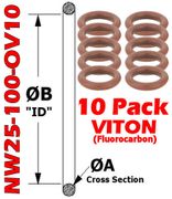 NW25 Viton O - Rings (NW25 - 100 - OV10) - Chemtech Scientific Incorporated