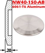 NW40 - Aluminum Blank NW40 - 150 - AB - Chemtech Scientific Incorporated