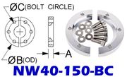 NW40 Bulkhead Clamp (NW40 - 150 - BC - OS) - Chemtech Scientific Incorporated