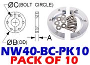 NW40 Bulkhead Clamp (NW40 - BC - PK10) - Chemtech Scientific Incorporated