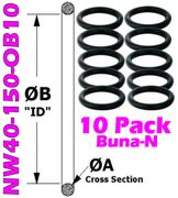 NW40 Buna - N O - Rings (NW40 - 150 - OB10) - Chemtech Scientific Incorporated