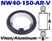 NW40 Centering Ring (NW40 - 150 - AR - V - OS) - Chemtech Scientific Incorporated