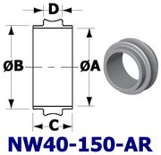 NW40 Centering Ring Without O - Ring (NW40 - 150 - AR) - Chemtech Scientific Incorporated