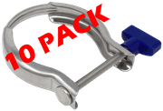 NW40 Horseshoe Spring Clamp with Plastic Knob NW40-CHK-PK10