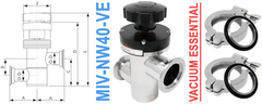 NW40 Manual Inline Vacuum Valve (MIV - NW40 - VE) - Chemtech Scientific Incorporated