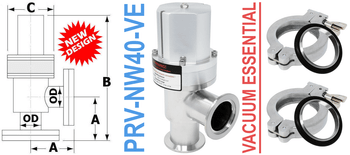 NW40 Pneumatic Angle Valve (PRV - NW40 - VE) - Chemtech Scientific Incorporated