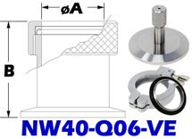 NW40 Quick Coupling To 1/16 Tube Size (NW40 - Q06 - VE) - Chemtech Scientific Incorporated