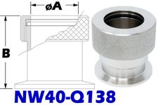 NW40 Quick Coupling To 1-3/8" Tube Size (NW40-Q138-OS)