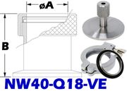 NW40 Quick Coupling To 3/16 Tube Size (NW40 - Q18 - VE) - Chemtech Scientific Incorporated