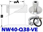 NW40 Quick Coupling To 3/8 Tube Size (NW40-Q38-VE)