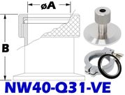 NW40 Quick Coupling To 5/16 Tube Size (NW40-Q31-VE)