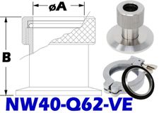 NW40 Quick Coupling To 5/8 Tube Size (NW40 - Q62 - VE) - Chemtech Scientific Incorporated