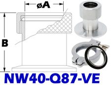 NW40 Quick Coupling To 7/8 Tube Size (NW40 - Q87 - VE) - Chemtech Scientific Incorporated