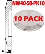 NW40 - Stainless Blank NW40 - SB - PK10 - Chemtech Scientific Incorporated