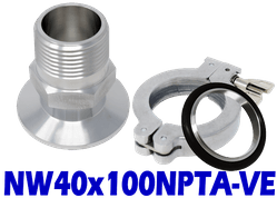 NW40 to 1.00" Male NPT (NW40x100NPTA-VE)