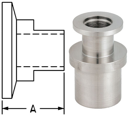 NW40 to 1-1/8" Test Port NW40-150-112LD