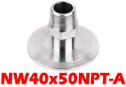 NW40 to 1/2" Male NPT (NW40x50NPT-A)