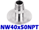 NW40 to 1/2" NPT, Male (NW40x50NPT - OS) - Chemtech Scientific Incorporated