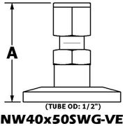 NW40 to 1/2" Swagelok (NW40x50SWG-VE)