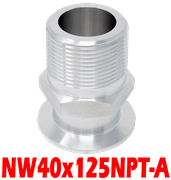 NW40 to 1.25" Male NPT (NW40x125NPT - A) - Chemtech Scientific Incorporated