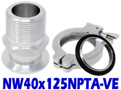 NW40 to 1.25" Male NPT (NW40x125NPTA - VE) - Chemtech Scientific Incorporated